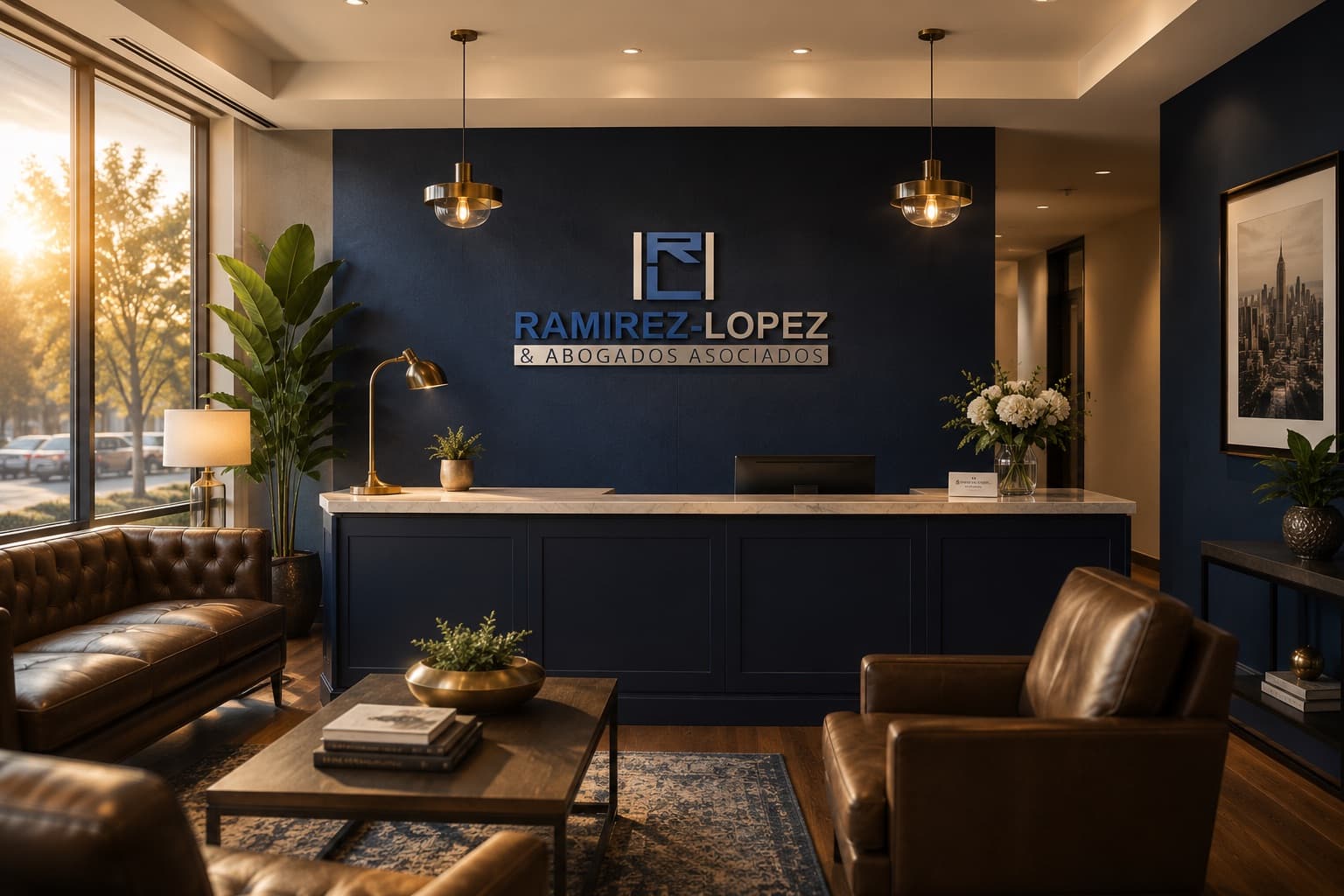Equipo del despacho Ramírez-López en reunión de trabajo